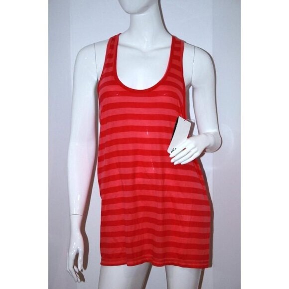 KYODAN Sport YOGA Run STRIPE Racerback TANK Loose TOP Viscose LIP